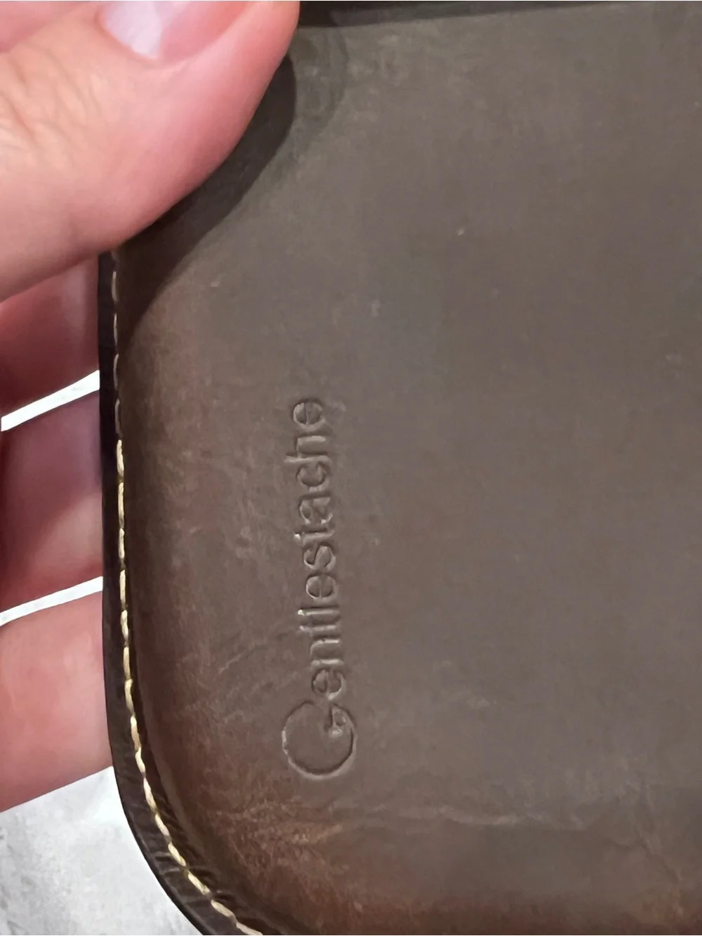 Leather Phone Pouch Case - Brown